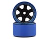 Image 1 for SSD RC Challenger PL 2.2" Beadlock Crawler Wheels (Black/Blue) (2)