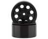 Image 1 for SSD RC 8 Hole 1.55” Steel Beadlock Crawler Wheels (Black) (2)