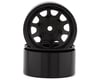 Image 1 for SSD RC D Hole 1.55” Steel Beadlock Crawler Wheels (Black) (2)