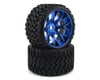 Image 1 for Sweep Terrain Crusher Belted Pre-Mounted Monster Truck Tires (Blue) (2)