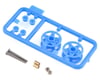 Image 1 for Tamiya JR Low Friction Plastic Double Rollers (Blue)