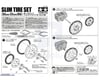 Image 3 for Tamiya Slim Tire Set (4)