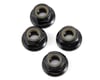 Image 1 for Tekno RC M5 Aluminum Serrated Flanged Locknut (Black) (4)