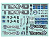 Image 1 for Tekno RC NB48 Decal Sheet