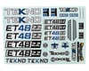 Image 1 for Tekno RC ET48 2.2 Decal Sheet