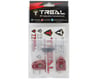 Image 2 for Treal Hobby Axial Capra CNC Aluminum Outer Portal Covers (Red)
