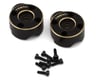 Image 1 for Treal Hobby FCX24 Brass Outer Portal Covers (Black) (2) (18g)