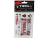 Image 2 for Treal Hobby FCX24 Threaded Double Barrel Aluminum Shocks (43mm) (Red) (4)