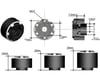 Image 4 for Treal Hobby 1.9" Beadlock Wheel Hub Extension Spacers (Black) (4) (12mm)