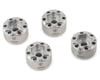 Image 1 for Treal Hobby 1.9" Beadlock Wheel Hub Extension Spacers (Silver) (4) (12mm)