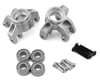Image 1 for Treal Hobby Losi Mini LMT Aluminum Steering Knuckles (Silver) (2)