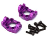 Image 1 for Treal Hobby Losi Mini LMT Aluminum Front C Hub Spindle Carriers (Purple) (2)