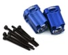 Image 1 for Treal Hobby Losi Mini LMT Aluminum Rear Hub Axle Mounts (Blue) (2) (0 Degree)