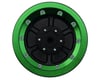 Image 2 for Treal Hobby Losi Mini LMT 7075 Aluminum Beadlock Wheel Set (4) (Black/Green)