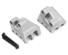 Image 1 for Treal Hobby Axial RBX10 Ryft Aluminum Rear Shock Mounts (Silver) (2) (4-Holes)
