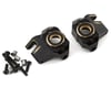 Image 1 for Treal Hobby Axial SCX10 III CNC Brass Front Steering Knuckles (Black) (2) (66g)