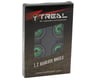 Image 6 for Treal Hobby Type C 1.0" Brass Beadlock Crawler Wheels (Green) (4) (27.3g)