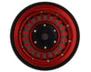Image 2 for Treal Hobby Type C 1.0" Brass Beadlock Crawler Wheels (Red) (4) (27.3g)