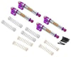 Image 1 for Treal Hobby Axial SCX24 Aluminum Long Travel Threaded Shocks (Purple) (4) (43mm)