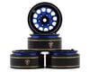 Image 1 for Treal Hobby Type I 1.0" Classic 12-Spoke Beadlock Wheels (Blue) (4) (27.2g)