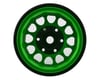Image 2 for Treal Hobby Type I 1.0" Classic 12-Spoke Beadlock Wheels (Green) (4) (27.2g)