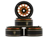 Image 1 for Treal Hobby Type I 1.0" Classic 12-Spoke Beadlock Wheels (Orange) (4) (27.2g)