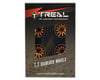 Image 5 for Treal Hobby Type I 1.0" Classic 12-Spoke Beadlock Wheels (Orange) (4) (27.2g)