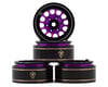 Image 1 for Treal Hobby Type I 1.0" Classic 12-Spoke Beadlock Wheels (Purple) (4) (27.2g)