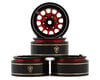 Image 1 for Treal Hobby Type I 1.0" Classic 12-Spoke Beadlock Wheels (Red) (4) (27.2g)
