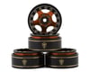 Image 1 for Treal Hobby Type B 1.0" 5-Spoke Beadlock Wheels (Black/Orange) (4) (22.4g)