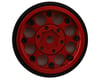 Image 2 for Treal Hobby 1.0" 8-Hole Beadlock Wheels (Red) (4) (22g)