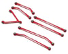 Image 1 for Treal Hobby Axial SCX24 Aluminum High Clearance Link Set (Red) (Deadbolt)