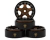 Image 1 for Treal Hobby Classic 5-Star 1.0" Beadlock Wheels (Black/Bronze) (4) (22.4g)