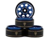 Image 1 for Treal Hobby 1.0" 8-Hole Beadlock Wheels (Blue) (4) (22g)