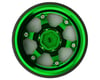 Image 2 for Treal Hobby Type A 2.9" 6-Spoke Slotted Beadlock Aluminum Wheels (Green) (2)