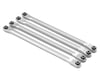 Image 1 for Treal Hobby SCX6 Aluminum Lower Links Set (Silver) (Std Length) (4)