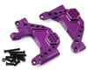 Image 1 for Treal Hobby SCX6 Aluminum Front Shock Towers (Purple) (2) w/Panhard