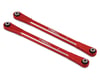 Image 1 for Treal Hobby Aluminum Front Suspension Camber Links for Traxxas Sledge (Red) (2)
