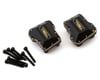 Image 1 for Treal Hobby TRX-4M Brass Axle Differential Covers (Black) (2) (15.8g)