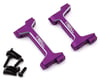Image 1 for Treal Hobby TRX-4M Aluminum Front & Rear Bumper Mounts (Purple) (2)