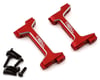 Image 1 for Treal Hobby TRX-4M Aluminum Front & Rear Bumper Mounts (Red) (2)