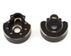 Image 1 for Treal Hobby Traxxas TRX-4 Heavy Brass Outer Portal Housing Covers (Black) (2)