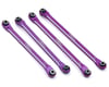 Image 1 for Treal Hobby Axial UTB18 Aluminum Lower Chassis 4-Link Upgrade Set (Purple)