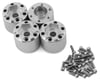 Image 1 for Treal Hobby 1.9" Beadlock Wheel Hub Extension Spacers (Silver) (4) (18mm)
