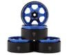 Image 1 for Treal Hobby Type H 1.9" 6-Spoke Beadlock Wheels (Blue) (4)