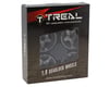 Image 4 for Treal Hobby Type E 1.9" Classic 5-Spoke Beadlock Wheels (Grey/Black) (4)
