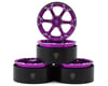 Image 1 for Treal Hobby Type 4P 1.9" 6-Spoke Beadlock Wheels (Purple) (4)
