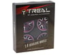 Image 3 for Treal Hobby Type L 1.9" V-Spoke Beadlock Wheels (Purple) (4)