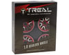 Image 3 for Treal Hobby Type L 1.9" V-Spoke Beadlock Wheels (Red) (4)