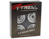Image 3 for Treal Hobby Type I 1.9" Vintage 12-Hole Beadlock Wheels (Silver) (4)